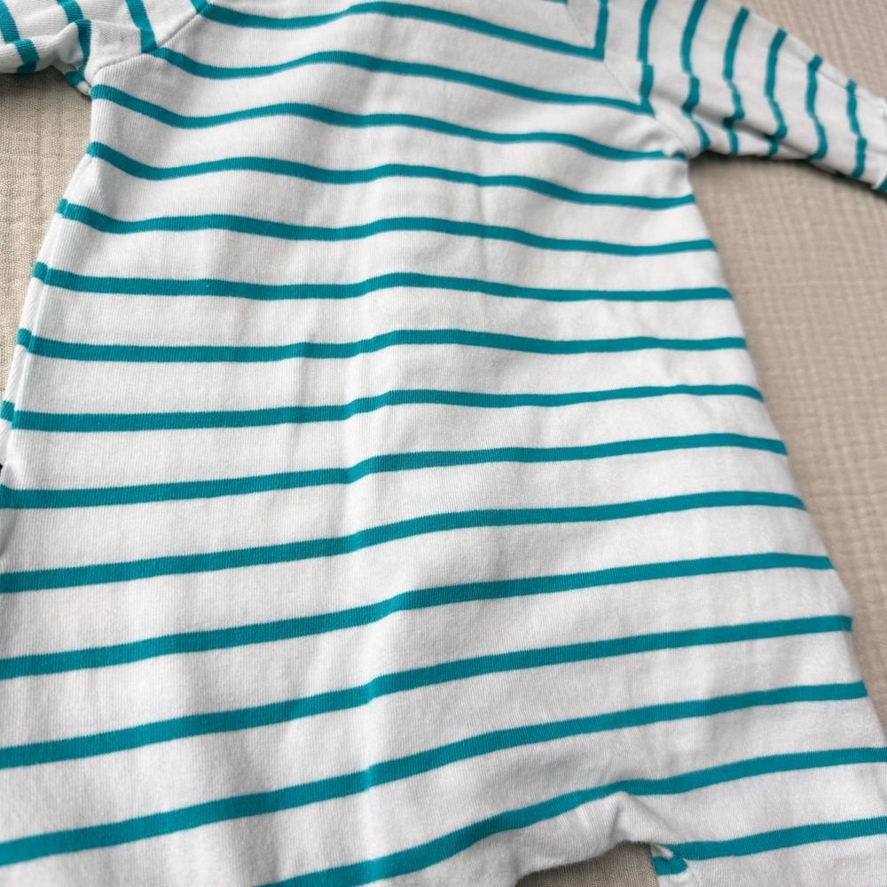 Bonds Teal Stripe Wondersuit Zip Romper - Picture 8 of 8